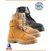 Steel Blue ARGYLE Zip Sider Safety Boot: Scuff Cap
