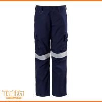 Tuffa Mens Inherent FR PPE2 Cargo Trouser with Above Knee Perforated Tape