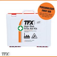 Tuffx High Risk First Aid Kit - Rugged Plastic Wall Mount