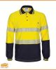 DNC Hi-Vis Segment Taped Cotton Jersey Long Sleeve Polo
