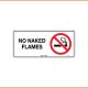 No Smoking Sign - No Naked Flames