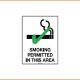 No Smoking Sign - Smoking Permitted In This Area