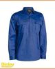 Bisley Closed Front Cotton Drill Long Sleeve Shirt