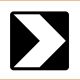 Uni-Directional Hazard Marker Sign - Class 1 Reflective Aluminium [D4-1-2]