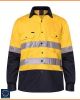 Ritemate Hi-Vis Lightweight Vented Taped Cotton Drill Shirt - Long Sleeve