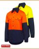 Hard Yakka Hi-Vis Lightweight Vented Drill Shirt - Long Sleeve