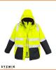 Syzmik Mens Hi-Vis 4-in-1 Waterproof Jacket