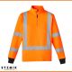 Syzmik Unisex Hi-Vis X Back Rail 1/4 Zip Jumper